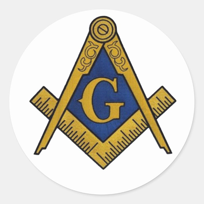 MASONS CLASSIC ROUND STICKERS | Zazzle.com