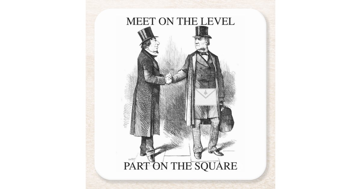 Masons Creed Square Paper Coaster | Zazzle