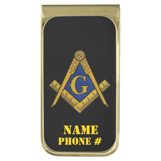 MASONS CUSTOM MONEY CLIP (Front Vertical)