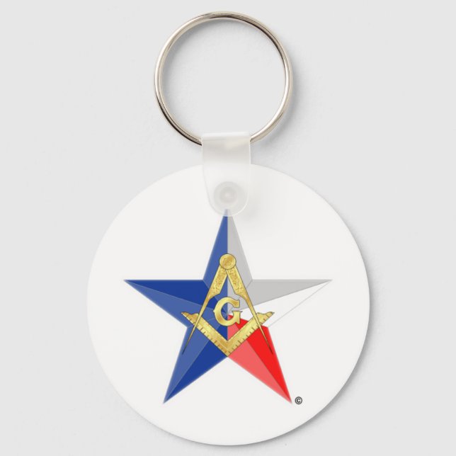 Masons of Texas "Star Line" Keychain (Front)