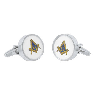 MASONS SILVER CUFFLINKS