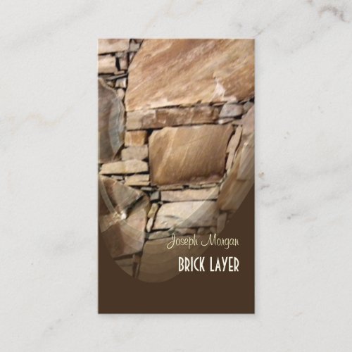 Masons, stone workers business cards