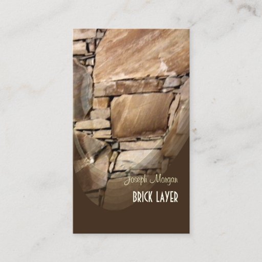 Customizable Masons, stone workers business cards