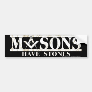 Masons Stones Bumper Sticker