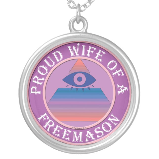 Masons Wife Silver Plated Necklace (Front)