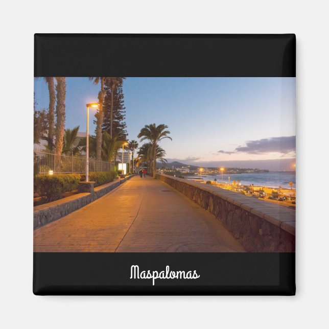 Maspalomas Beach Boulevard Magnet (Front)