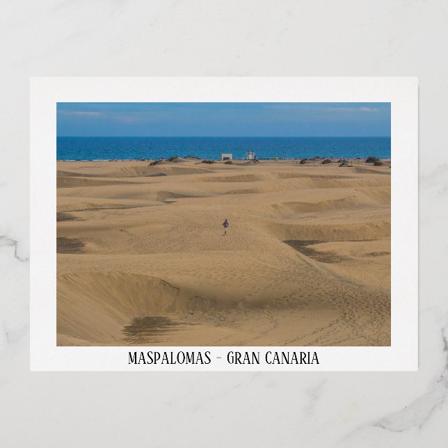 Maspalomas dunes foil holiday postcard (Front)