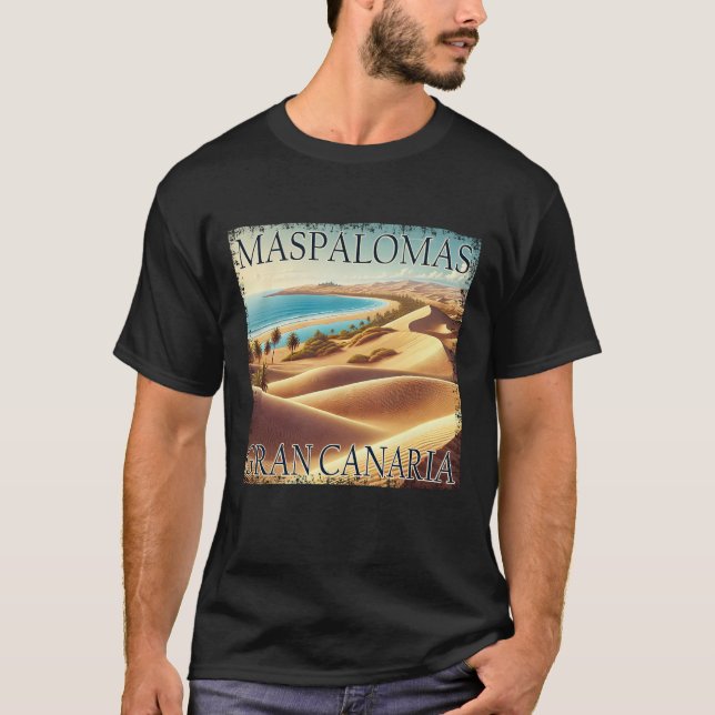 Maspalomas Gran Canaria beach summer desert T-Shirt (Front)