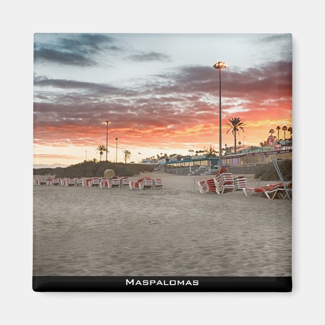 Maspalomas Sunset Magnet (Front)