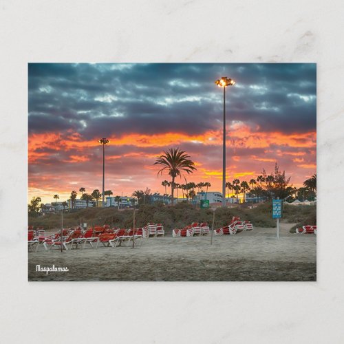 Maspalomas Sunset Postcard