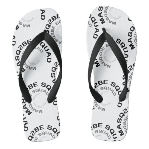 Masq2Be font design 01 Flip Flops