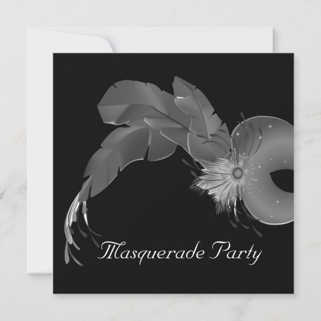 Masquarade party invitation (Front)