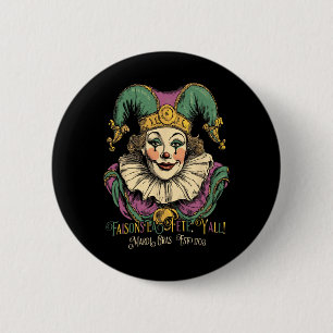 Masque Mardi Apparel Costumes Vintage Mardi Gras C Button