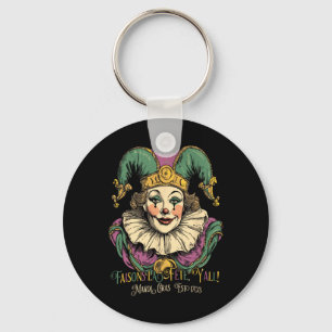 Masque Mardi Apparel Costumes Vintage Mardi Gras C Keychain