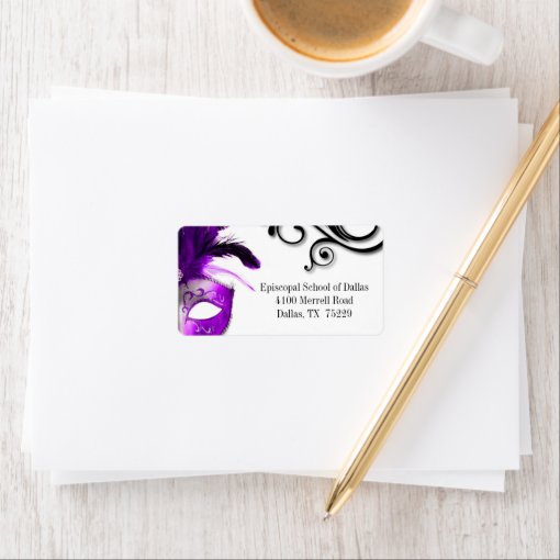 Masquerade Address Labels Zazzle