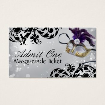 Masquerade Admission Tickets by colourfuldesigns at Zazzle