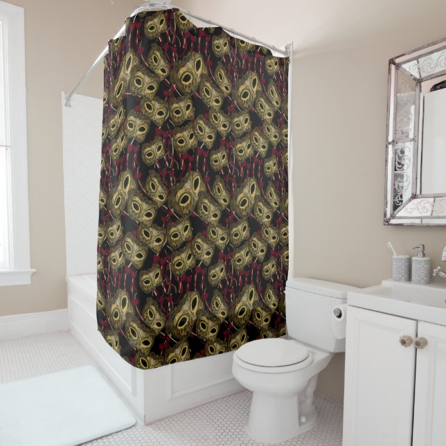 MASQUERADE ART        SHOWER CURTAIN (In Situ)