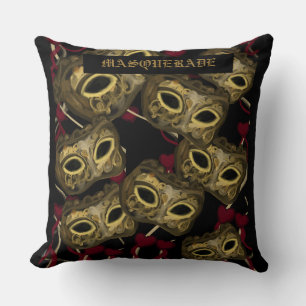 MASQUERADE ART THROW PILLOW
