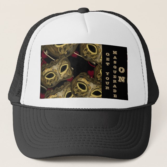 MASQUERADE ART  TRUCKER HAT (Front)