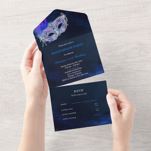 Masquerade Ball  and RSVP Template