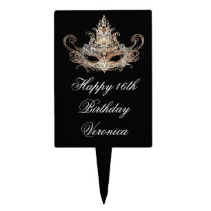 Masquerade Ball Cake Pick