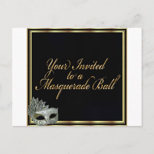 Masquerade Ball Collection Postcard