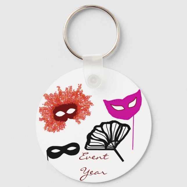 Masquerade ball, EventYear key chain (Front)
