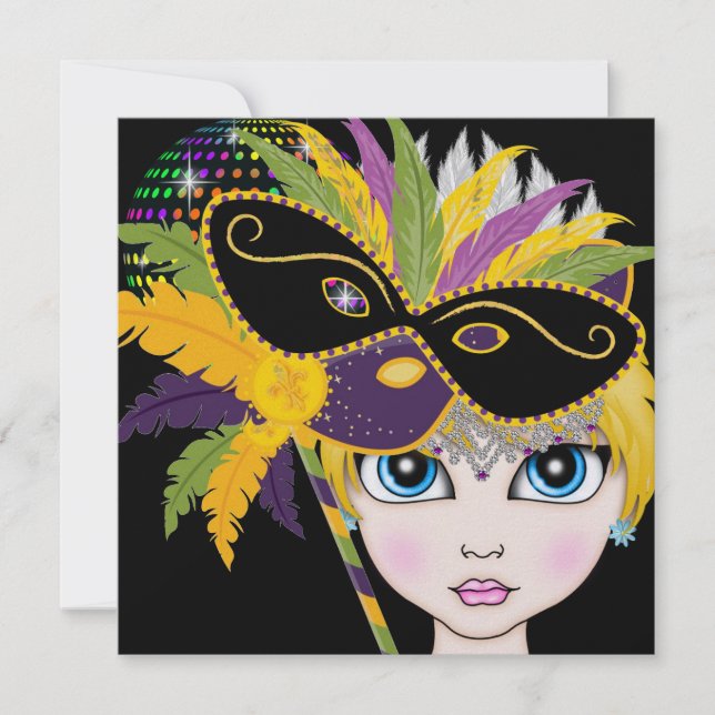 Masquerade Ball / Festival / Costume Party - SRF Invitation (Front)