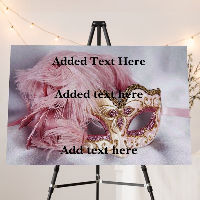 Masquerade Ball Foam Board (In Situ (Stand))