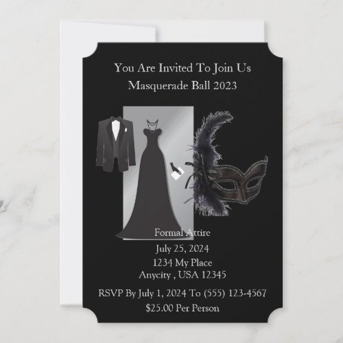 Masquerade Ball Invitation