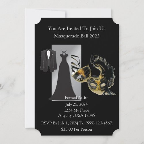 Masquerade Ball Invitation