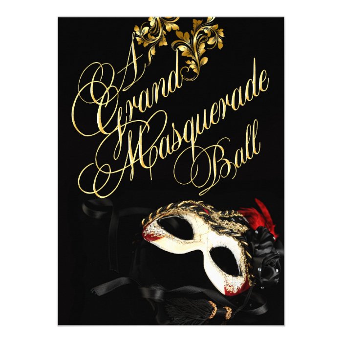 Masquerade Ball Invitation