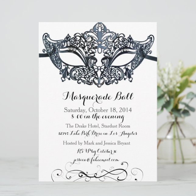 Masquerade Ball Invitations | Zazzle masquerade-ball-invitations-zazzle