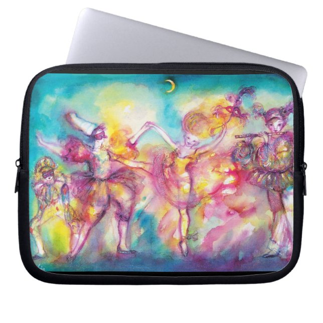 MASQUERADE BALL,Mardi Gras Masks,Dance,Music Laptop Sleeve (Front)