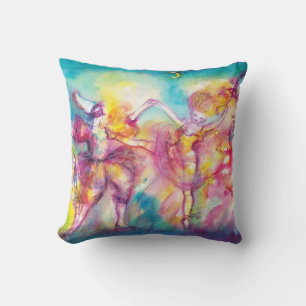 MASQUERADE BALL,Mardi Gras Masks,Dance,Music Throw Pillow