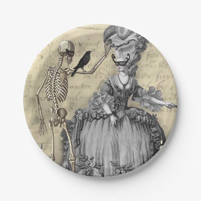 Masquerade Ball Paper Plates (Front)