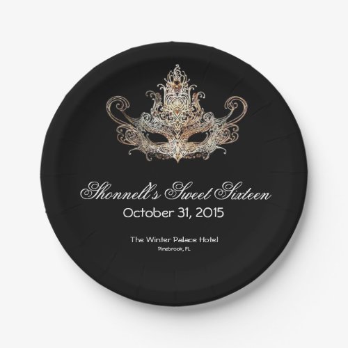 Masquerade Ball Paper Plates