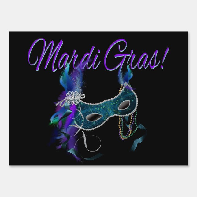 Masquerade Ball! Party Sign (Front)