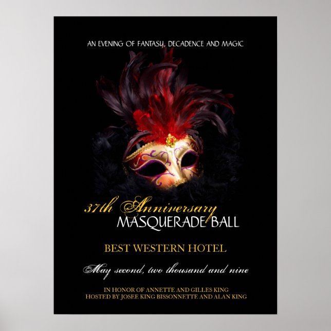 Masquerade Ball -  Poster (Front)