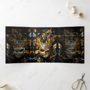 Masquerade Ball Quinceanera Party Invitation