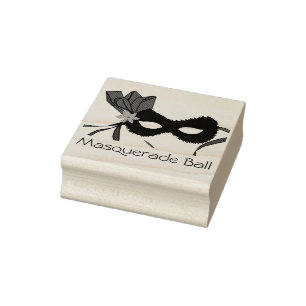 Masquerade Ball rubber stamp