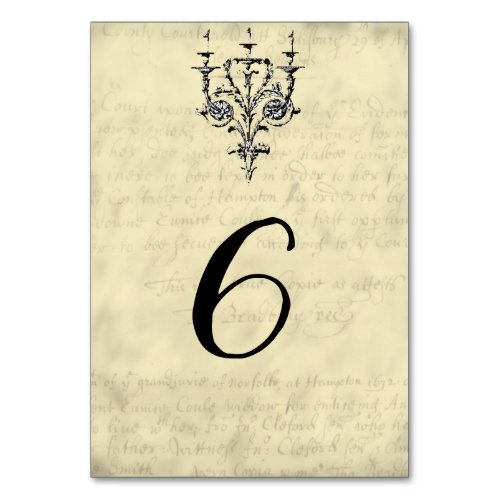 Masquerade Ball Table Number