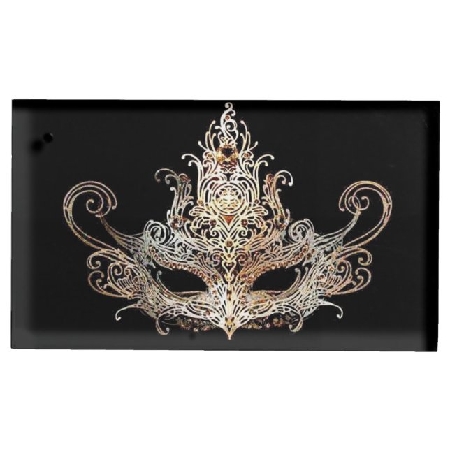 Masquerade Ball Table Number Holder (Front)