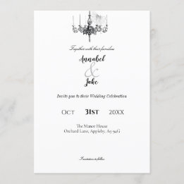 Masquerade Ball Wedding Invitation