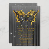 Masquerade Ball Wedding Invitation (Front/Back)