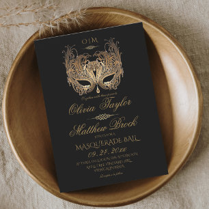 Masquerade Ball Wedding  Invitation