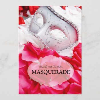 Masquerade Birthday Ball Costume Party Invitation by thepapershoppe at Zazzle