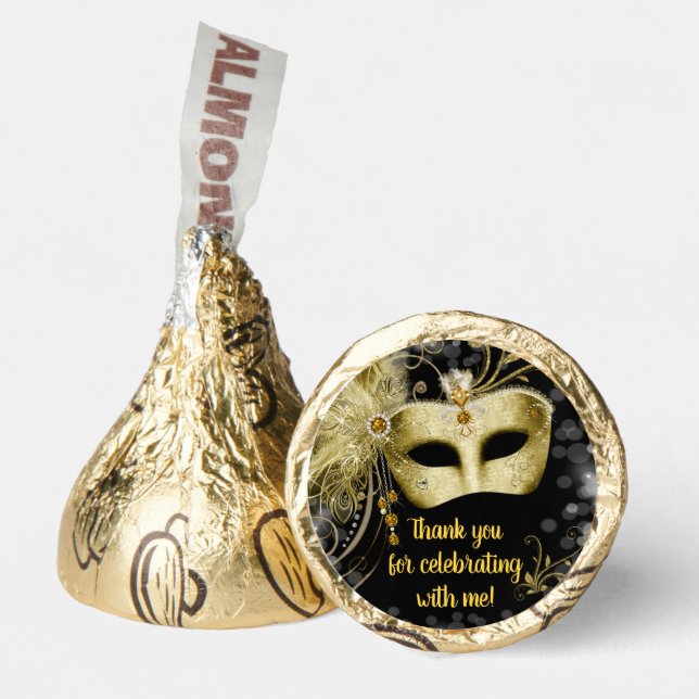 Masquerade Birthday Party Hershey®'s Kisses® (Front)
