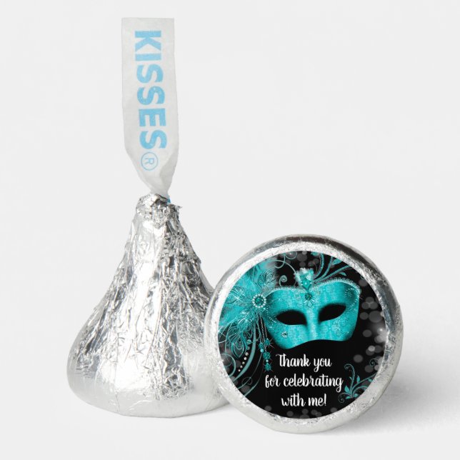Masquerade Birthday Party Hershey®'s Kisses® (Front)