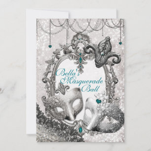 Masquerade Birthday Party Invitations